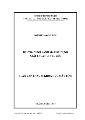 Luận văn thạc sĩ bài toán đối sánh mẫu sử dụng giải thuật di truyền