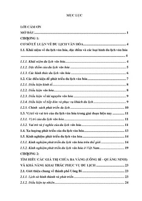 Khai thác các giá trị của chùa ba vàng uông bí − quảng ninh phục vụ phát triển du lịch văn hóa