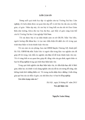 Luận văn thạc sĩ nghiên cứu đặc điểm sinh vật học một số loài sâu hại chủ yếu cây thầu dầu làm cơ sở cho việc đề xuất phòng trừ tổng hợp tại thị trấn xuân mai huyện chương mỹ thành phố hà nội