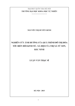 Luận văn thạc sĩ nghiên cứu xác lập cơ sở khoa học phục vụ phát triển bền vững làng nghề quảng bố xã quảng phú huyện lương tài tỉnh bắc ninh