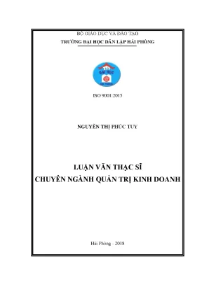 Luận văn thạc sĩ nâng cao chất lượng thủ tục hải quan điện tử tại chi cục hải quan cửa khẩu cảng hải phòng khu vực 3
