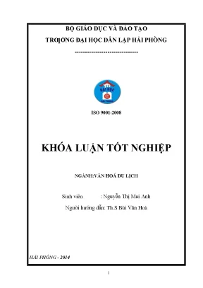 Đề xuất các giải pháp góp phần bảo tồn và phát triển thăng long tứ trấn thành sản phẩm du lịch đặc thù của hà nội