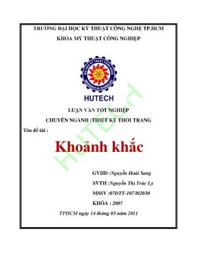 Luận văn tốt nghiệp khoảnh khắc