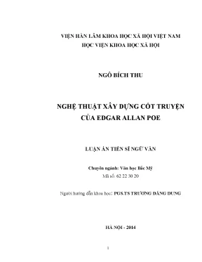 Luận án tiến sĩ nghệ thuật xây dựng cốt truyện của edgar allan poe