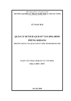 Luận văn thạc sĩ hoa sen trong mỹ thuật thời lý trần vận dụng vào dạy môn trang trí cơ bản trường đại học sư phạm nghệ thuật trung ương