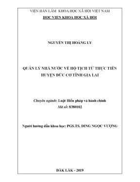 Luận văn thạc sĩ quản lý nhà nước về hộ tịch từ thực tiễn huyện đức cơ tỉnh gia lai