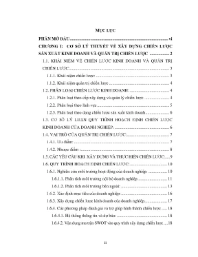 Luận văn xây dựng chiến lược kinh doanh cho tổng công ty xi măng và xây dựng quảng ninh đến năm 2020