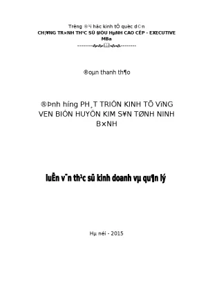 Định hướng phát triển kinh tế vùng ven biển huyện kim sơn tỉnh ninh bình1