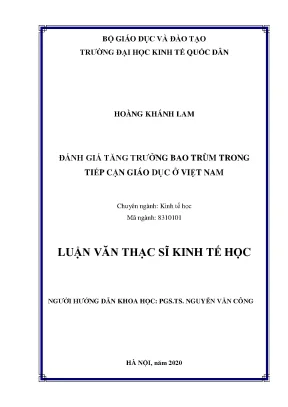Đánh giá tăng trưởng bao trùm trong tiếp cận giáo dục ở việt nam