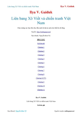 Liên bang xô viết và chiến tranh việt nam ilya v gaiduk