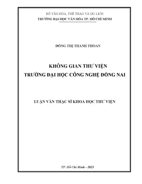 Không gian thư viện trường đại học công nghệ đồng nai