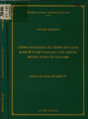 Chính sách kích cầu chống suy giảm kinh tế ở việt nam sau cuộc khủng hoảng toàn cầu năm 2008
