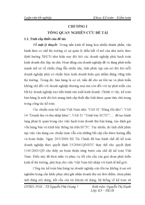 Luận văn tốt nghiệp kế toán bán nhóm hàng thiết bị chiếu sáng tại công ty cổ phần khí cụ điện i
