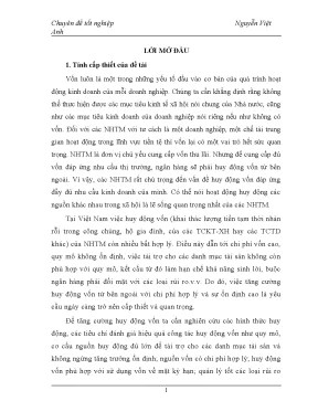 Luận văn tốt nghiệp giải pháp tăng cường huy động vốn tại ngõn hàng thương mại cổ phần quân đội