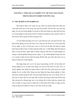 Luận văn tốt nghiệp kế toán bán nhóm hàng xi măng thăng long tại công ty cổ phần thương mại đầu tư và xây dựng ticc thăng long