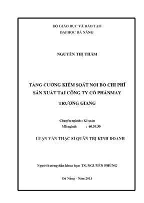Luận văn thạc sĩ tăng cường kiểm soát chi thanh toán bảo hiểm xã hội tỉnh bình định h