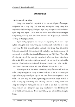 Luận văn tốt nghiệp giải pháp mở rộng thanh toán không dùng tiền không dùng tiền mặt