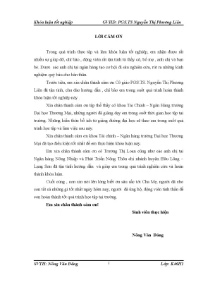 Luận văn tốt nghiệp nâng cao hiệu quả hoạt động kinh doanh tại ngân hàng nhnoptnt hữu lũng