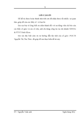 Luận văn tốt nghiệp giải pháp về phát triển thanh toán không dùng tiền mặt tại chi nhánh nhnno bách khoa