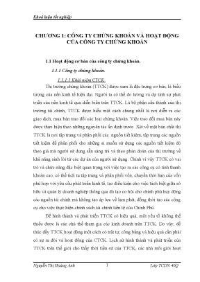 Luận văn tốt nghiệp môi giới chứng khoán tại công ty cổ phần chứng khoán âu lạc