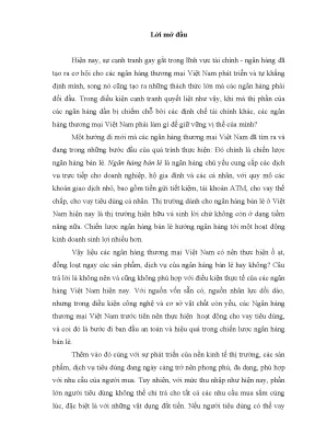 Luận văn tốt nghiệp giải pháp nâng cao khả năng cạnh tranh trong hoạt động cho vay tiêu dùng của vpbank