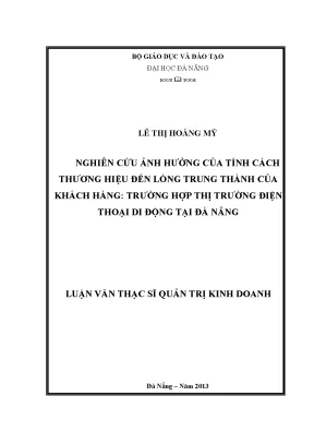 Luận văn thạc sĩ phát triển thương hiệu vietmay depot