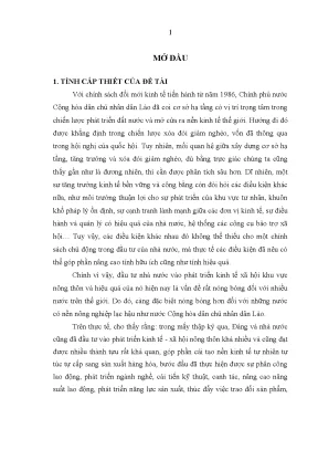 Luận văn thạc sĩ nâng cao hiệu quả sử dụng vốn đầu tư nhà nước vào phát triển kinh tế xã hội khu vực nông thôn tại tỉnh salavăn nước chdcnd lào
