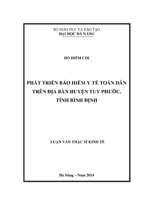Luận văn thạc sĩ phát triển bhyt toàn dân trên địa bàn huyện tuy phước tỉnh bình định