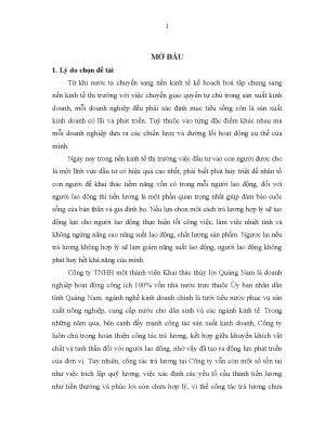 Luận văn thạc sĩ hoàn thiện công tác trả lương tại công ty tnhh