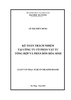 Luận văn thạc sĩ kế toán trách nhiệm tại công ty cổ phần vật tư tổng hợp và phân bón hoá sinh