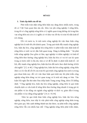 Phát triển kinh tế trong các dân tộc ở tây nguyên thời kỳ đẩy mạnh công nghiệp hóa hiện đại hóa theo tư tưởng kinh tế hồ chí minh