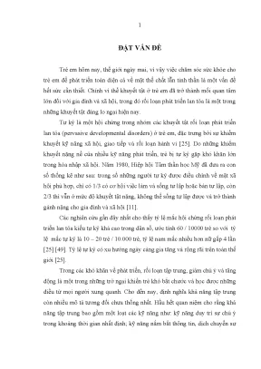 Nghiên cứu sự cải thiện khả năng tập trung của trẻ tự kỷ sau can thiệp ngôn ngữ trị liệu