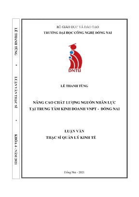 Nâng cao chất lượng nguồn nhân lực tại trung tâm kinh doanh vnpt đồng nai