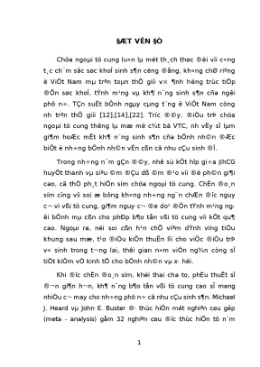 Đánh giá kết quả điều trị bảo tồn vòi tử cung bằng phẫu thuật nội soi tại bệnh viện phụ sản trung ương