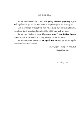 Luận văn thạc sĩ tmu chính sách quản lý nhà nước địa phương về phát triển nguồn nhân lực của tỉnh bắc ninh