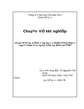 Hạch toán tiền lương và các khoản trích theo lương tại chức tại công ty điện và dịch vụ ptnt