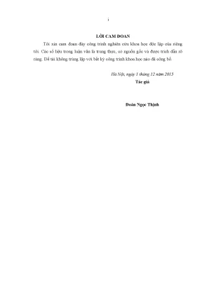Luận văn thạc sĩ tmu kế toán quản trị chi phí sản xuất và tính giá thành sản phẩm tại công ty cổ phần may xuất khẩu việt thái
