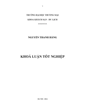 Luận văn tốt nghiệp tmu giải pháp marketing thu hút khách du lịch của khách sạn h n ngƣ nghệ anu