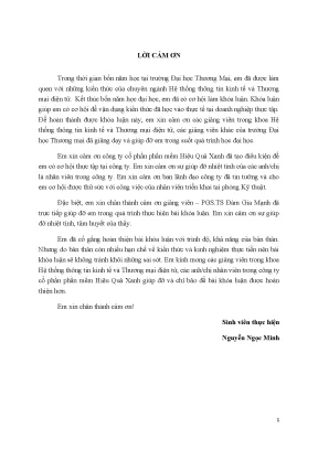Luận văn tốt nghiệp tmu phân tích thiết kế hệ th ng thông tin quản lý khách hàng tại công ty cổ phần phần mềm hiệu quả xan