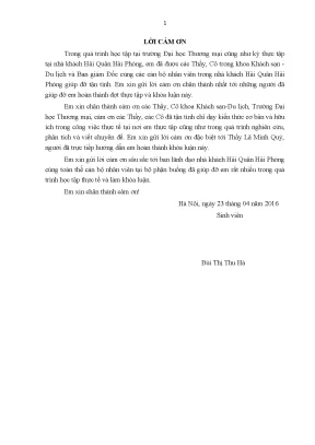 Luận văn tốt nghiệp tmu nâng cao chất lượng dịch vụ buồng tại nhà khách hải quân hải phòng