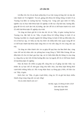Luận văn tốt nghiệp tmu phân tích thiết kế hệ thống thông tin quản lý nhân sự của công ty tnhh bảo hoàng