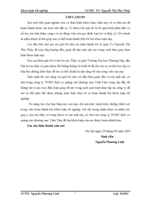 Luận văn tốt nghiệp tmu phân tích thiết kế hệ thống thống tin quản lý khách hàng cho công ty tnhh dịch vụ quảng cáo thƣơng mại vĩnh tâm