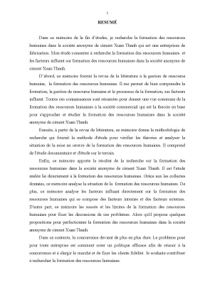 Luận văn tốt nghiệp tmu perfection de la formation des resources humaines dans la société anonyme de ciment xuan thanh