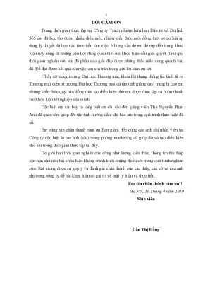 Luận văn tốt nghiệp tmu giải pháp đẩy mạnh các hoạt động marketing trực tuyến tại website 365travel asia của công ty trách nhiệm hữu hạn đầu tư và du lịch 365