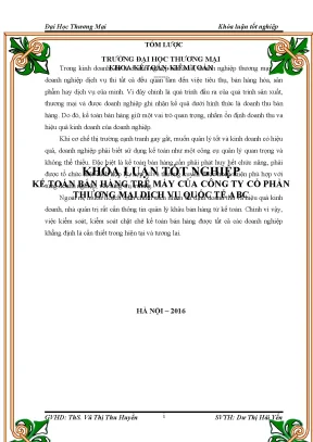 Luận văn tốt nghiệp tmu kế toán bán hàng tại công ty cổ phần thƣơng mại dịch vụ quốc tế abc