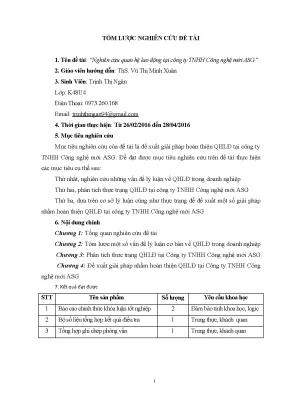 Luận văn tốt nghiệp tmu nghiên cứu quan hệ lao động tại công ty tnhh công nghệ mới asg