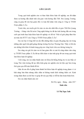 Luận văn tốt nghiệp tmu một số giải pháp đảm bảo an toàn cho httt của công ty tnhh dƣợc phẩm á âu
