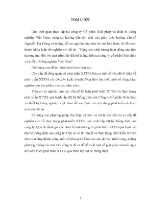Luận văn tốt nghiệp tmu nâng cao chất lƣợng hoạt động xúc tiến thƣơng mại đối với quá trình lắp đặt hệ thống điện tại công ty cổ phần giải pháp và thiết bị c