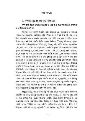 Các hình thức tổ chức công tác tuyên huấn trong sinh viên sư phạm