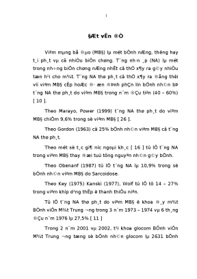 Nghiên cứu đặc điểm lâm sàng của tăng nhãn áp thứ phát do màng bồ đào và viêm nội nhãn nội sinh